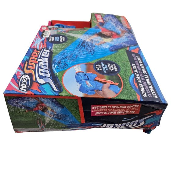 Nerf Super Soaker Soaker Built In Powered Hose Blaster 16ft Water Slide - Picture 10 of 12